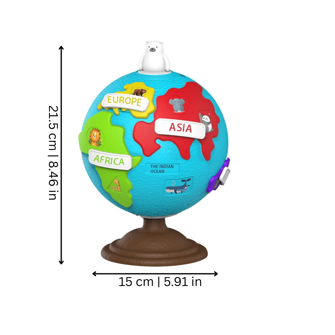 Puzzelwereldbol