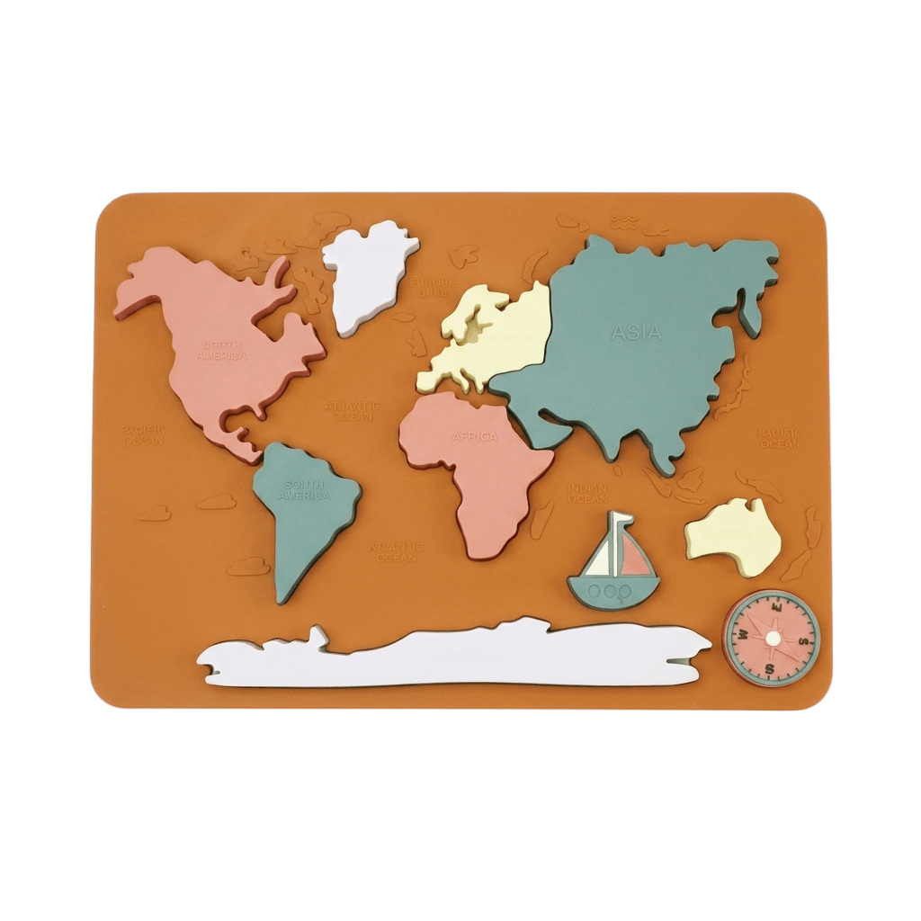 Wereldkaartpuzzel