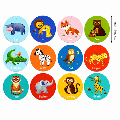 Dierenkaartpuzzel