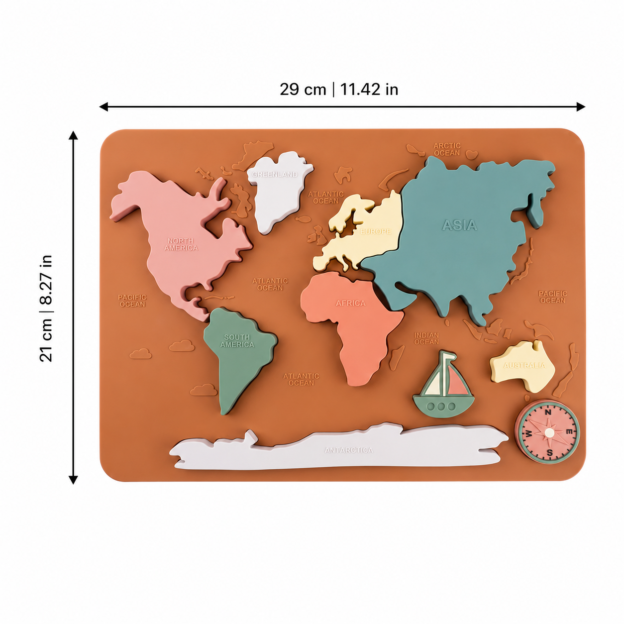 Wereldkaartpuzzel