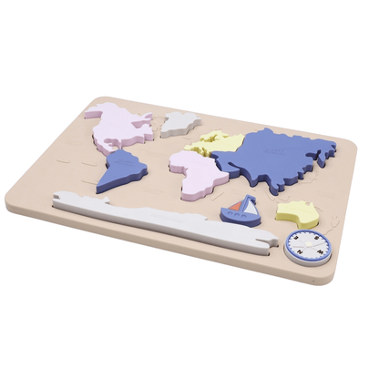 Wereldkaartpuzzel