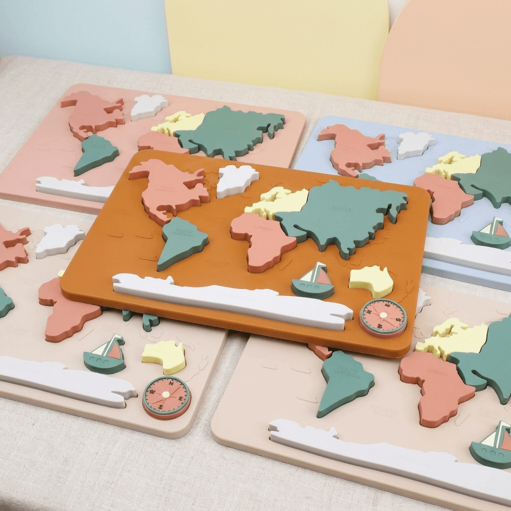 Wereldkaartpuzzel