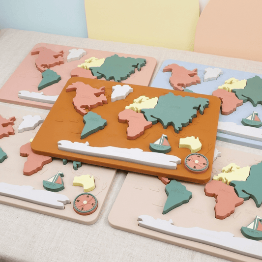 Wereldkaartpuzzel