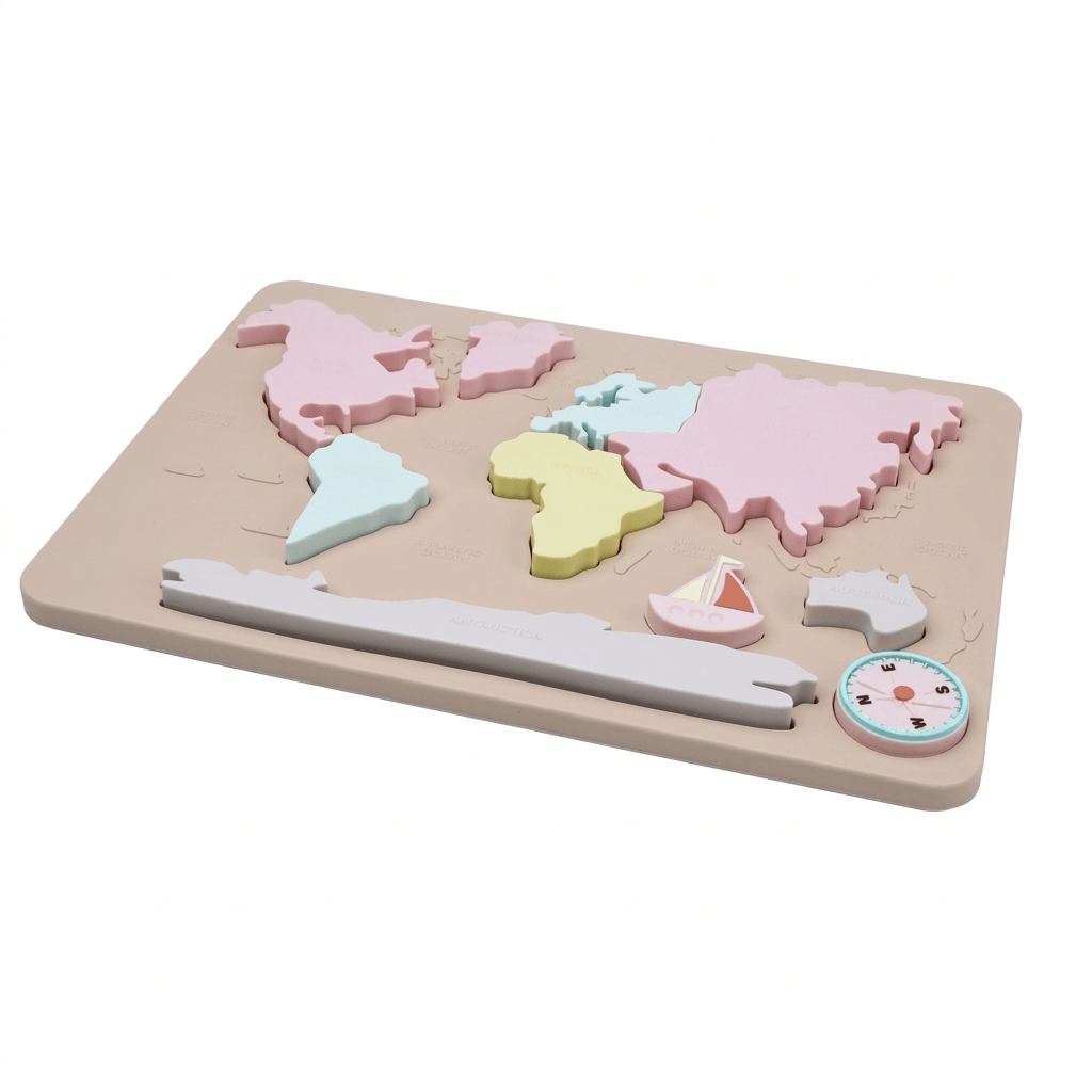 Wereldkaartpuzzel